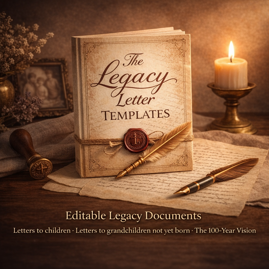 Bonus #3: The Legacy Letter Templates (Pre-written prayers for future generations)